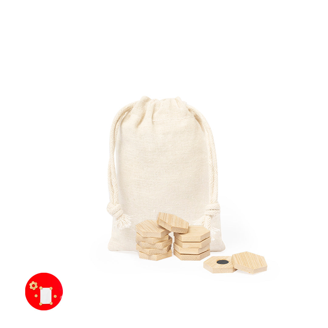 Conjunto de Ímanes de Bambu - Eco-Friendly e Estilosos