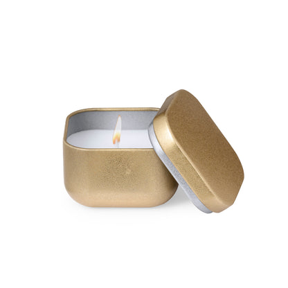 Vela Perfumada Elegante em Estanho - Aroma Baunilha