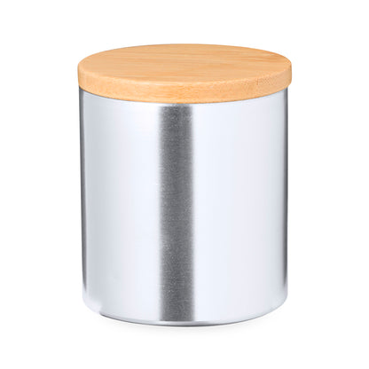 Vela Aromática Baunilha em Lata de Bambu