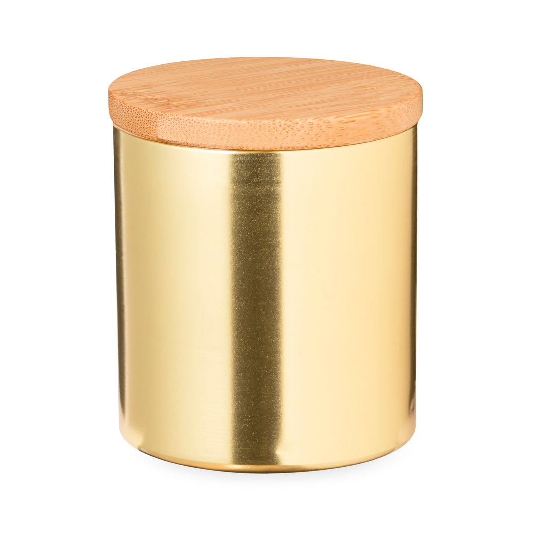 Vela Aromática Baunilha em Lata de Bambu