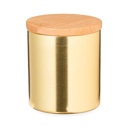 Vela Aromática Baunilha em Lata de Bambu