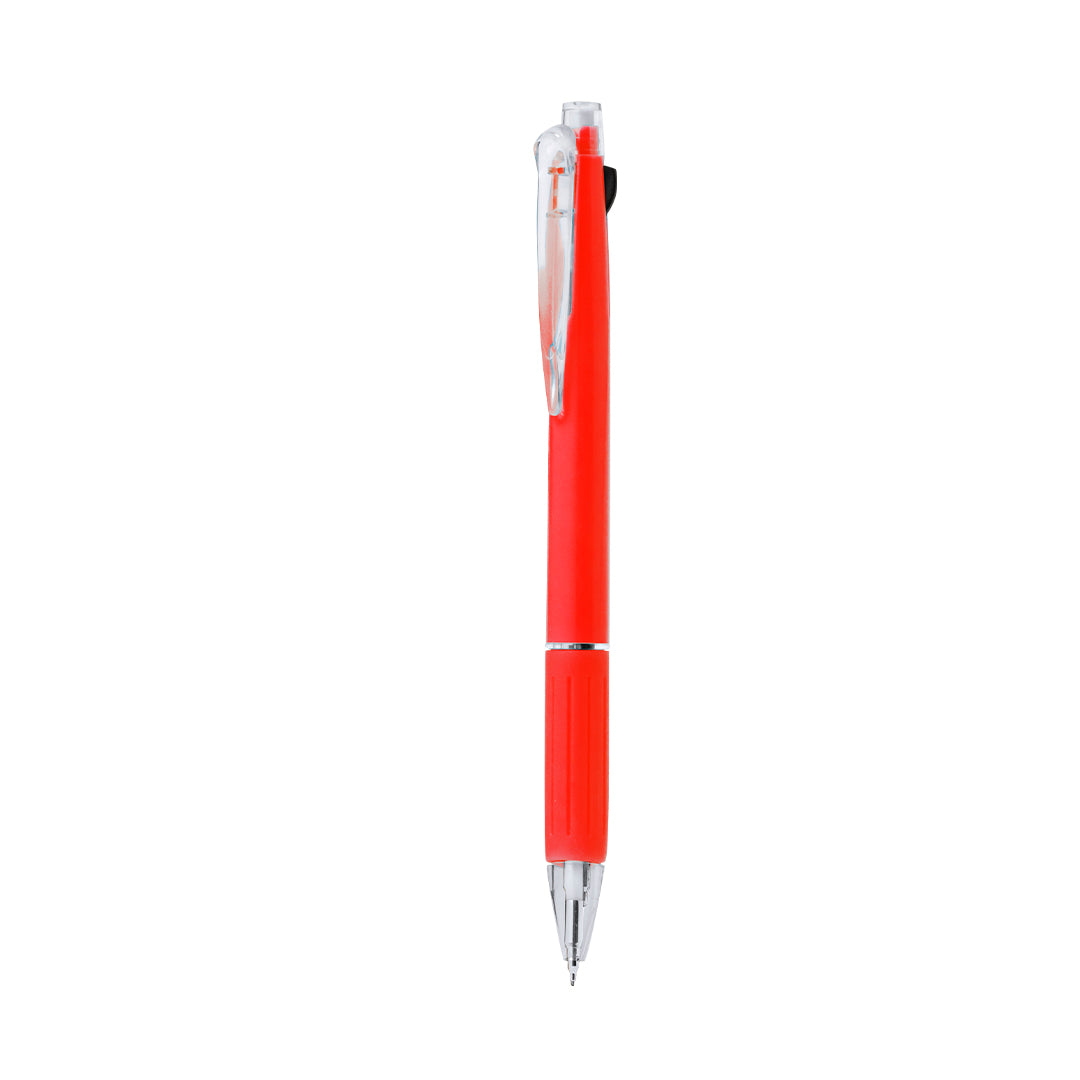 Caneta Multifuncional Lecon com Clip e Cores Vibrantes