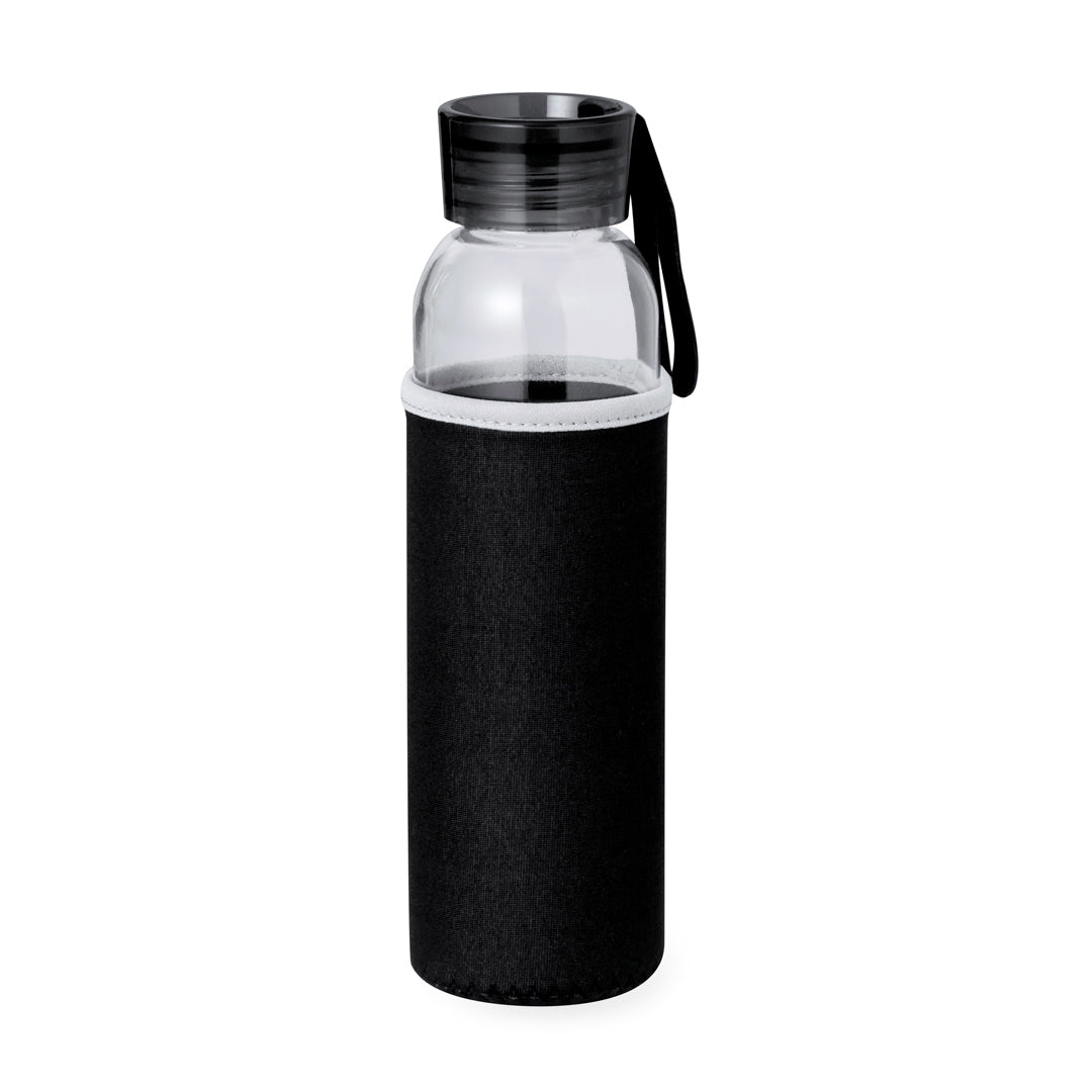 Bidão de Vidro 500ml com Asa de Silicone Colorido