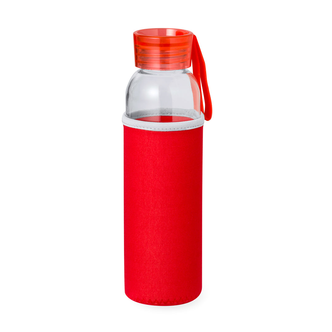 Bidão de Vidro 500ml com Asa de Silicone Colorido