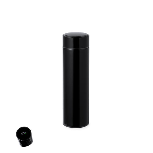 Termo Inox Dupla Parede 450ml com Medidor de Temperatura