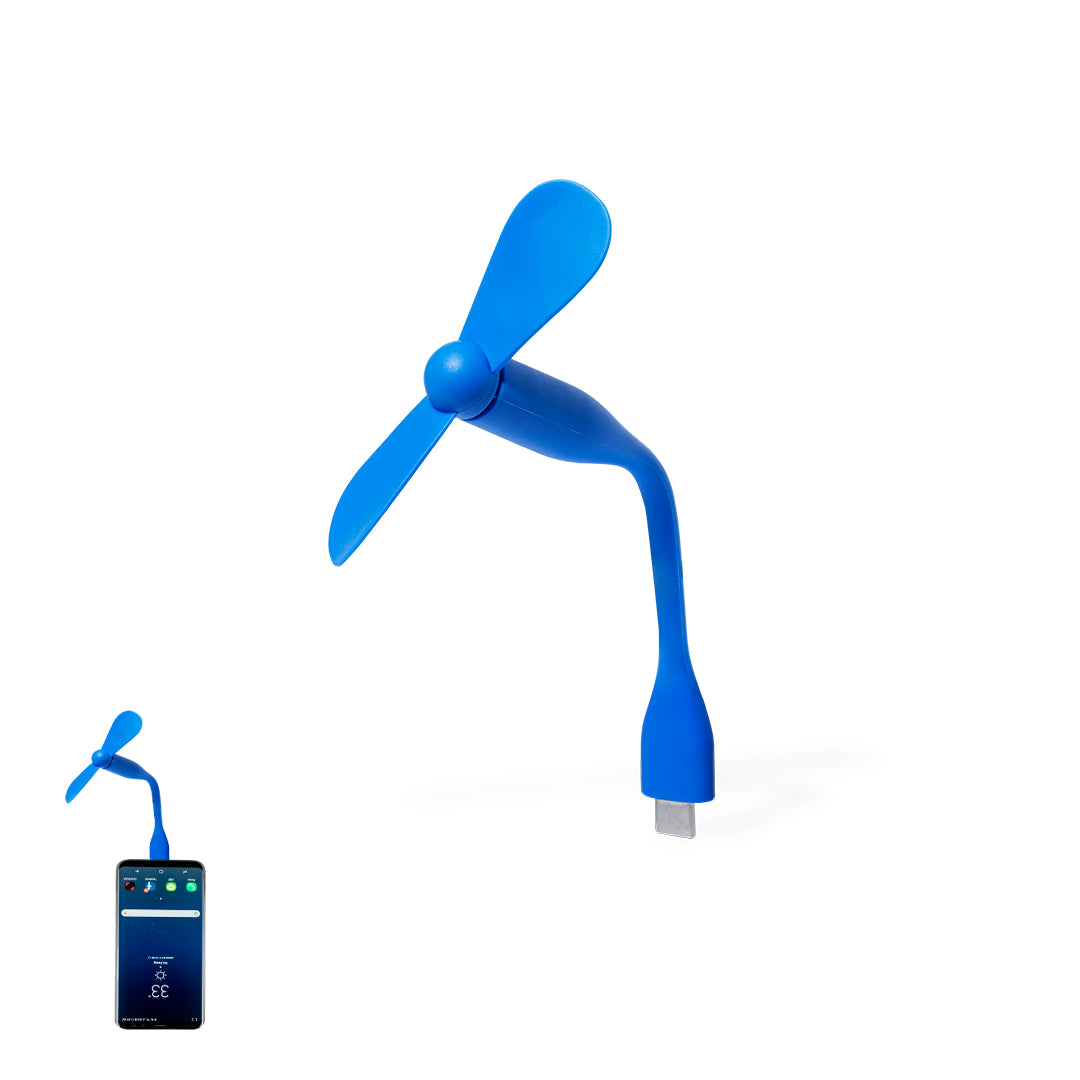 Ventilador Flexível com Conexão Tipo C - Diversas Cores