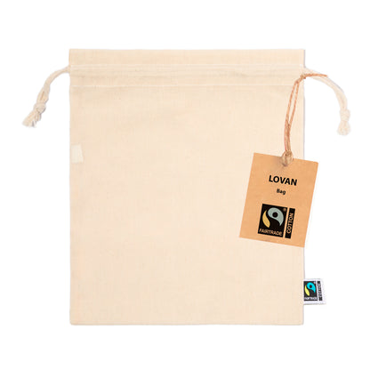 Bolsa Lovan Fairtrade em Algodão Natural