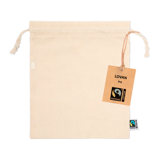 Bolsa Lovan Fairtrade em Algodão Natural
