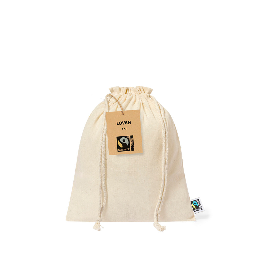 Bolsa Lovan Fairtrade em Algodão Natural