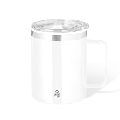 Caneca Térmica de Aço Inox Reciclado - 400 ml