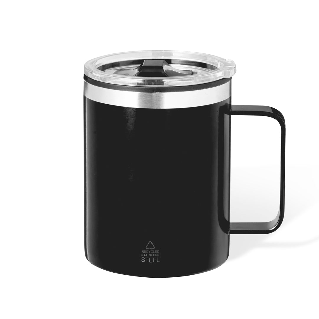 Caneca Térmica de Aço Inox Reciclado - 400 ml