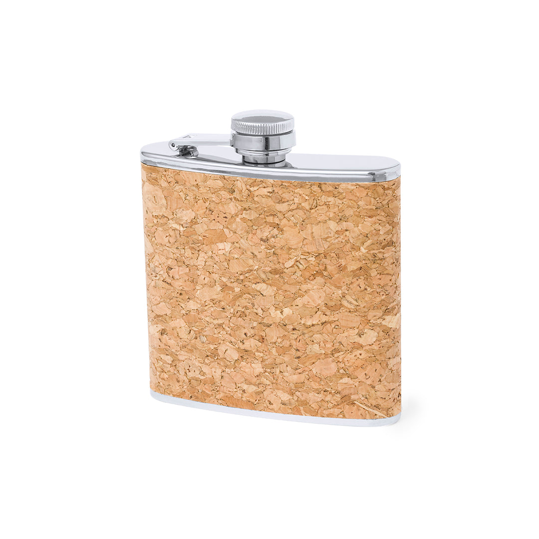 Petaca Grotan com Exterior em Cortiça Natural 170ml