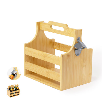 Suporte de Bambu para Garrafas - Estilo e Praticidade