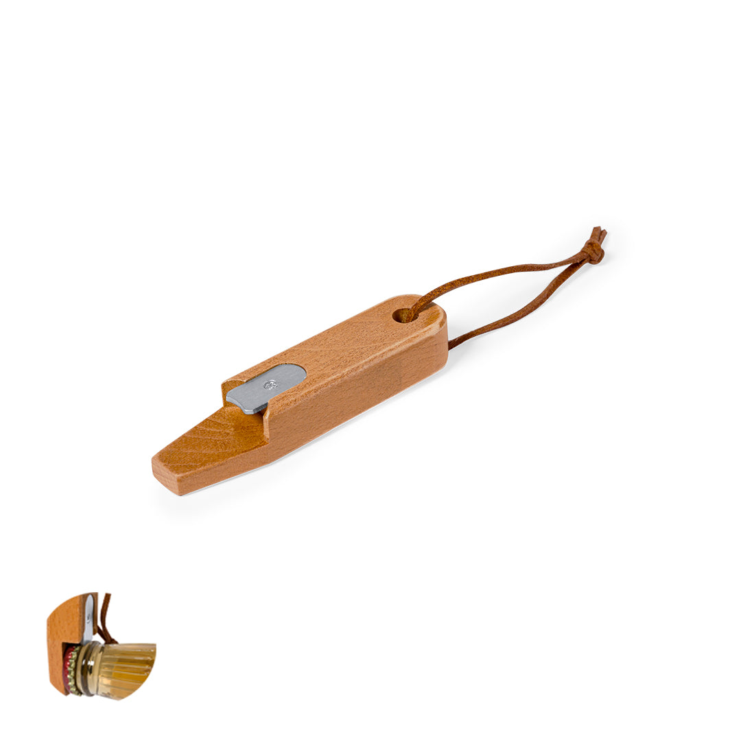 Abre-Cápsulas em Madeira Ecológica - Design Elegante