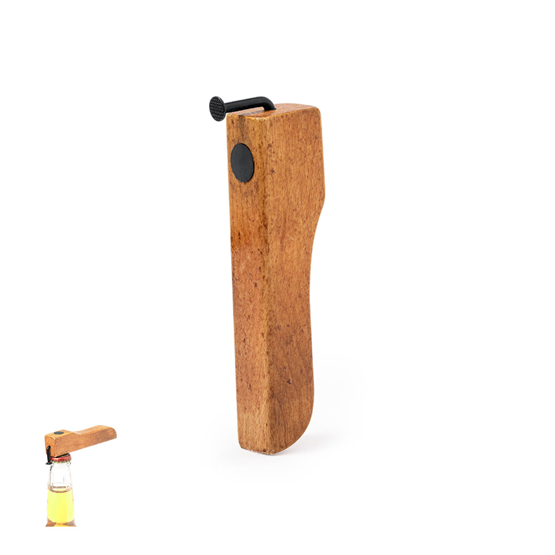 Abre-Cápsulas em Madeira com Design Industrial