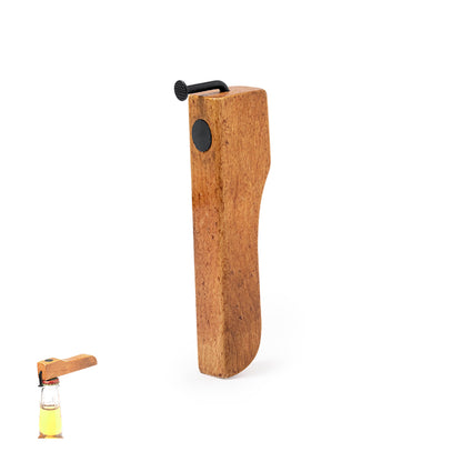 Abre-Cápsulas em Madeira com Design Industrial