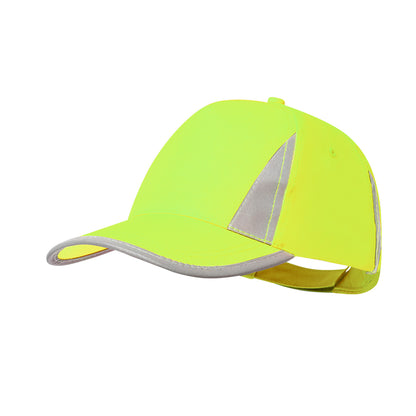 Gorra Brixa Reflectante em Poliéster Fluorescente
