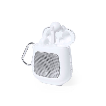 Auriculares e Altavoz Bluetooth 5.0 Boxy Branco