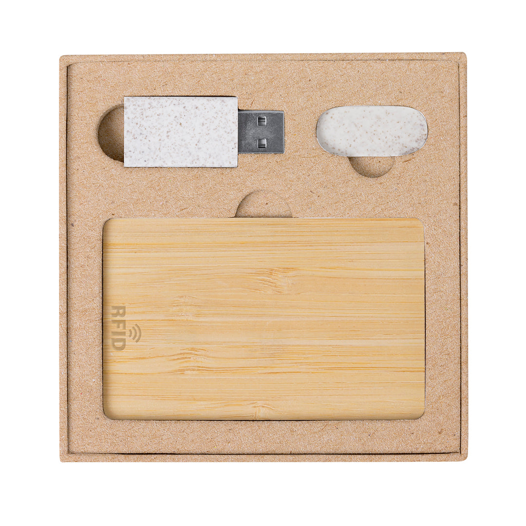Set de Segurança e Privacidade Andigo em Bambu
