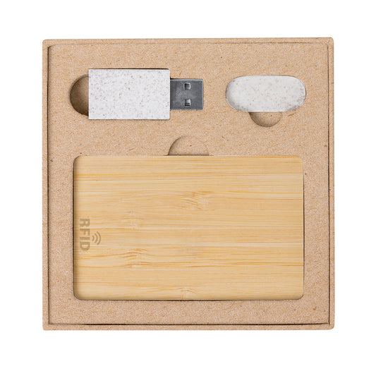 Set de Segurança e Privacidade Andigo em Bambu