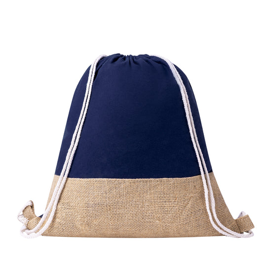 Saco Mochila Algodão e Juta - Estilo e Praticidade