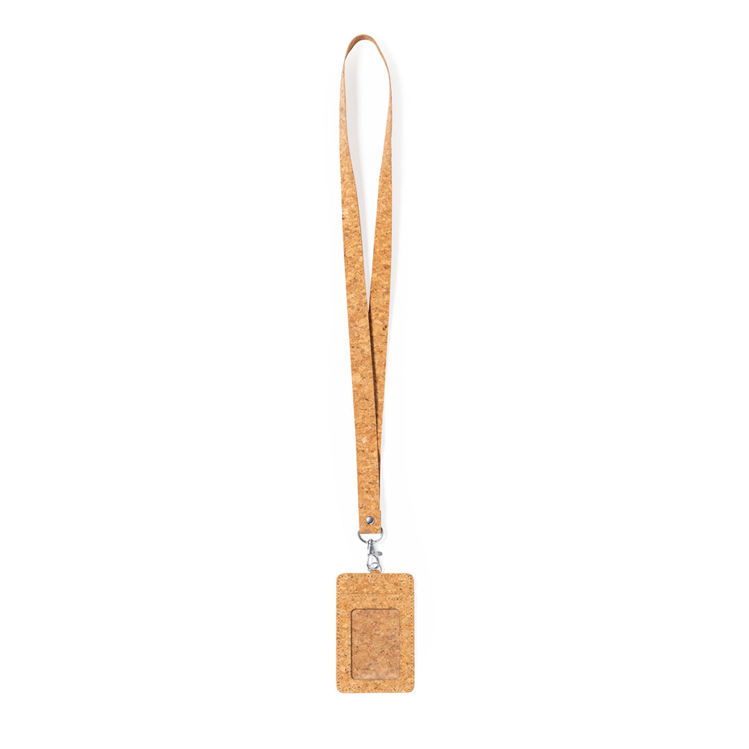 Identificador Lanyard em Cortiça Natural