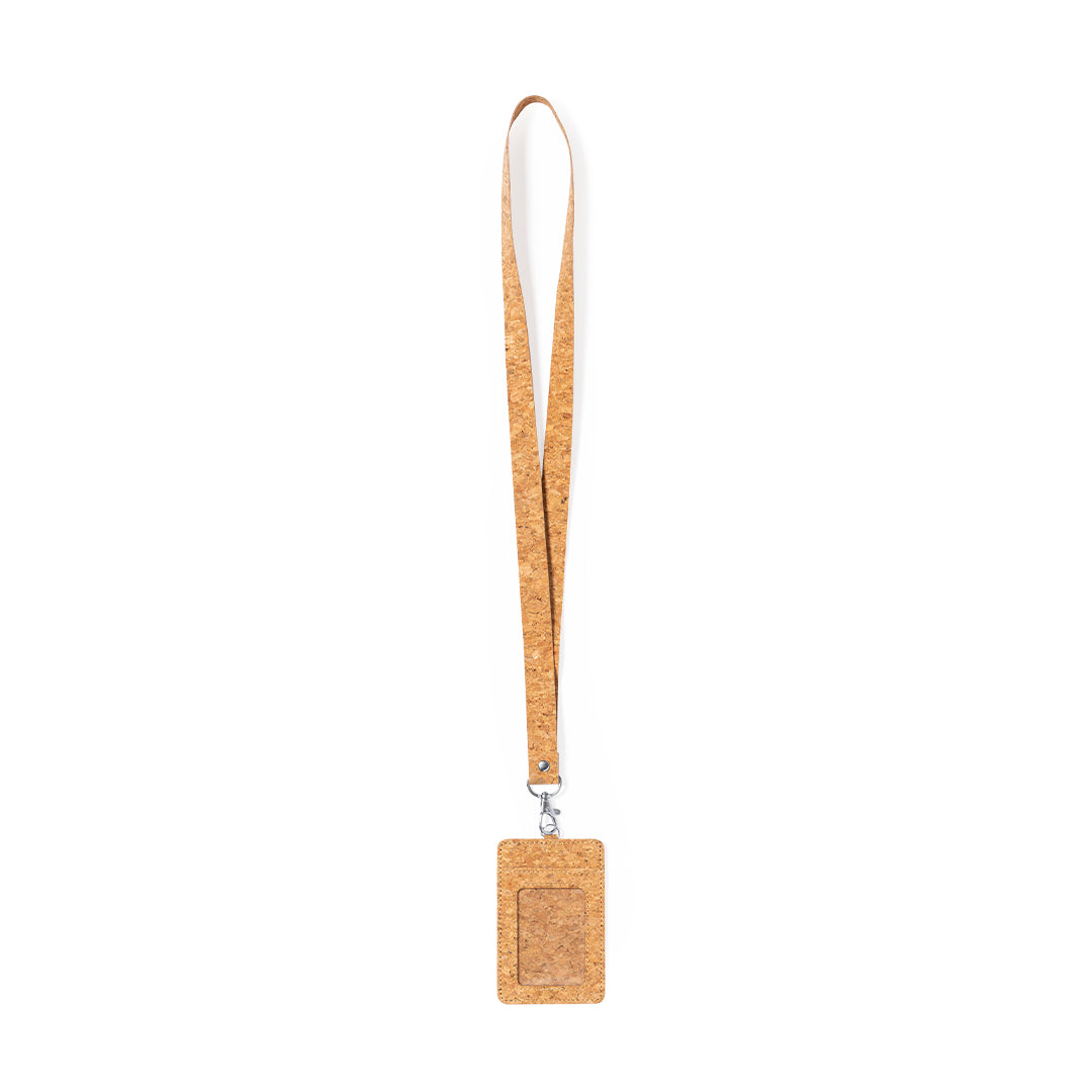 Identificador Lanyard em Cortiça Natural