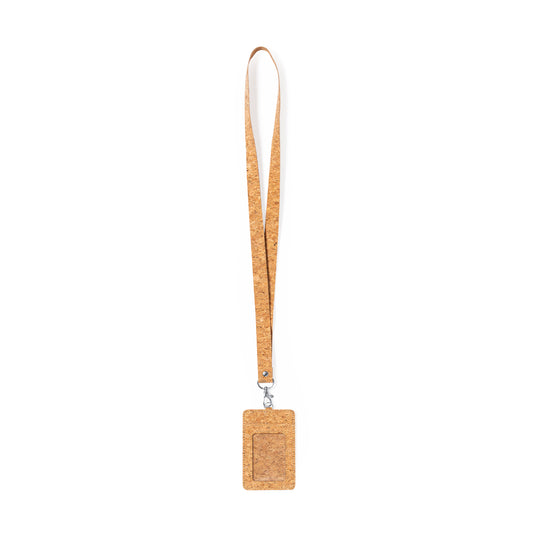 Identificador Lanyard em Cortiça Natural