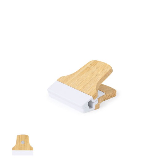 Pinça Porta Notas Bambu com Íman Poderoso