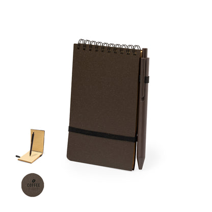 Conjunto Sustentável de Caderno e Caneta em Fibra de Café