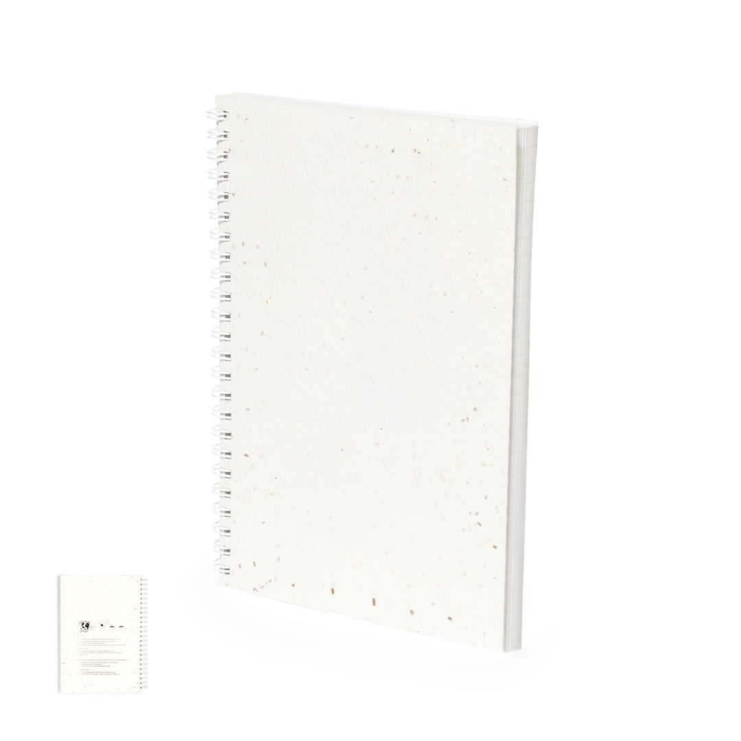 Caderno Ecológico com Sementes para Plantar