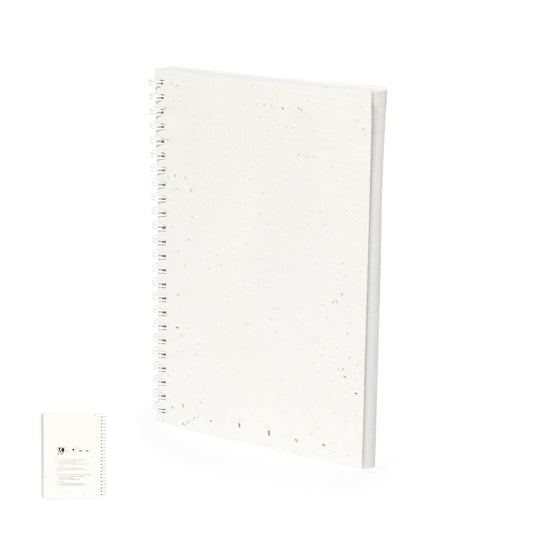 Caderno Ecológico com Sementes para Plantar