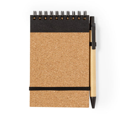 Conjunto Ecológico de Caderno e Caneta em Cortiça