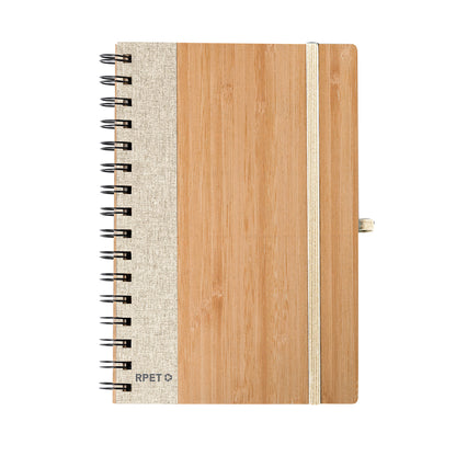 Caderno de Argolas Ecológico em Bambu