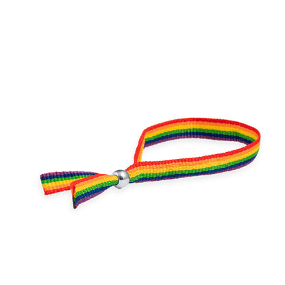 Pulseira Rainbow Multicolor Ajustável em Poliéster