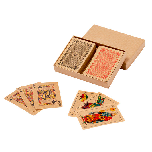 Set de Baralhos Espanhol e Francês em Cartão Reciclado