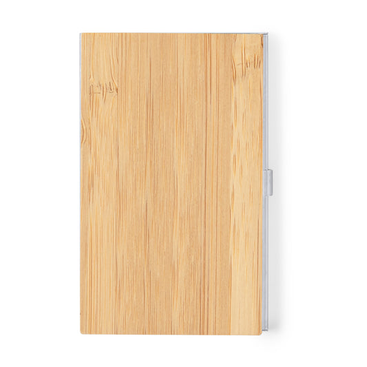 Elegante Porta-Cartões em Bambu Macio