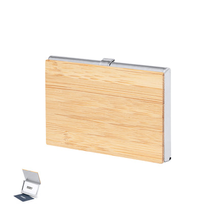 Elegante Porta-Cartões em Bambu Macio