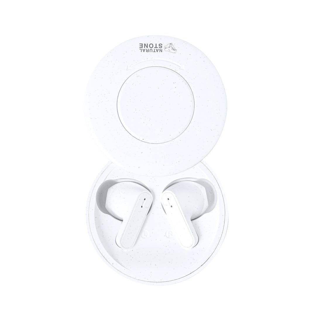 Auriculares Bluetooth 5.3 com Pedra Natural
