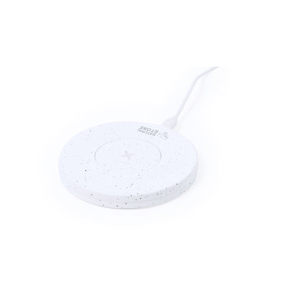 Carregador Sem Fios Circular 15W com Pedra Natural