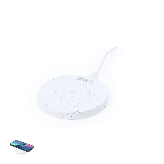 Carregador Sem Fios Circular 15W com Pedra Natural