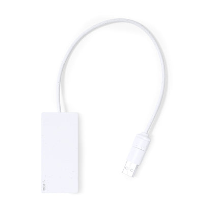Nagent - Hub USB 2.0 com Pedra Natural e Tipo C
