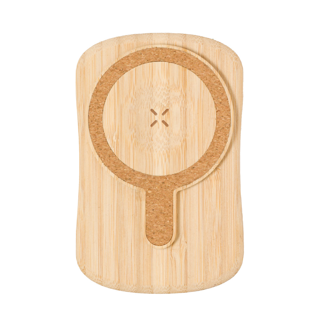 Gustaf Power Bank Solar em Bambu 5000mAh