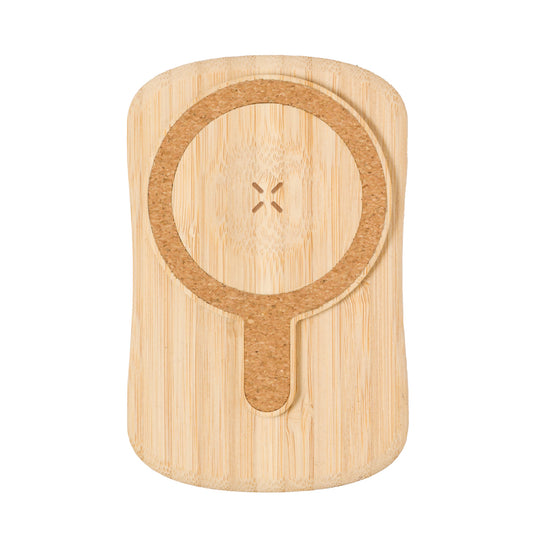 Gustaf Power Bank Solar em Bambu 5000mAh