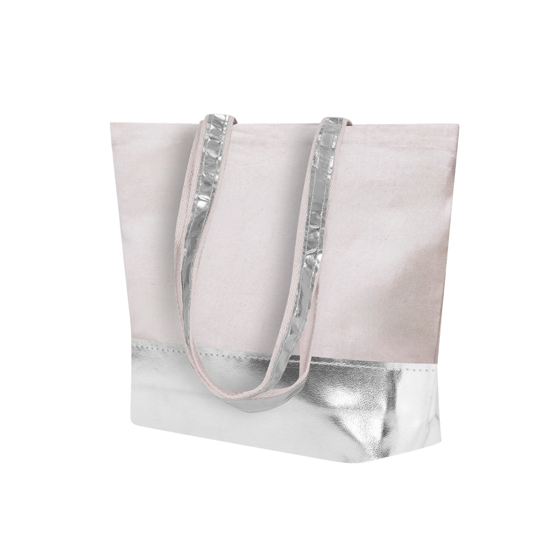 Bolsa Hitalax em Algodão Reciclado com Polipiel Metalizada