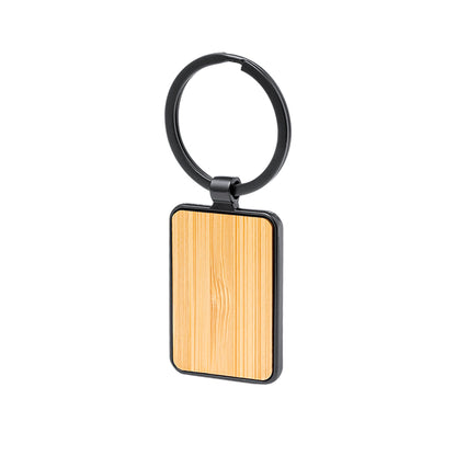 Porta-Chaves Elegante em Metal e Bambu