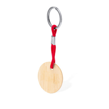 Porta-Chaves Redondo em Bambu Personalizável