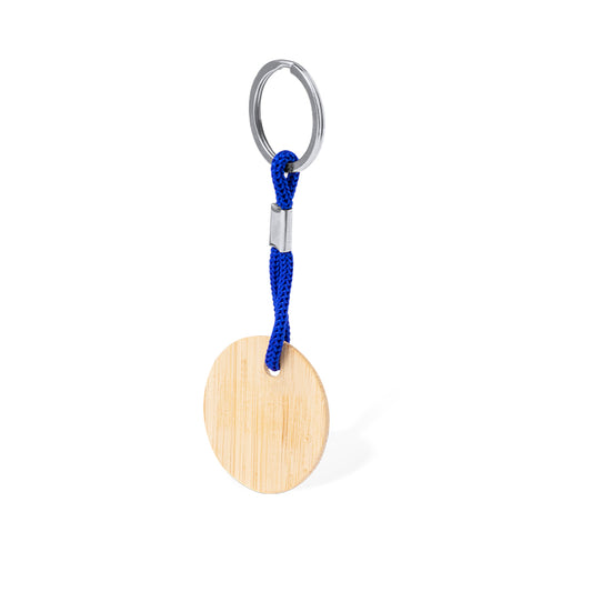 Porta-Chaves Redondo em Bambu Personalizável