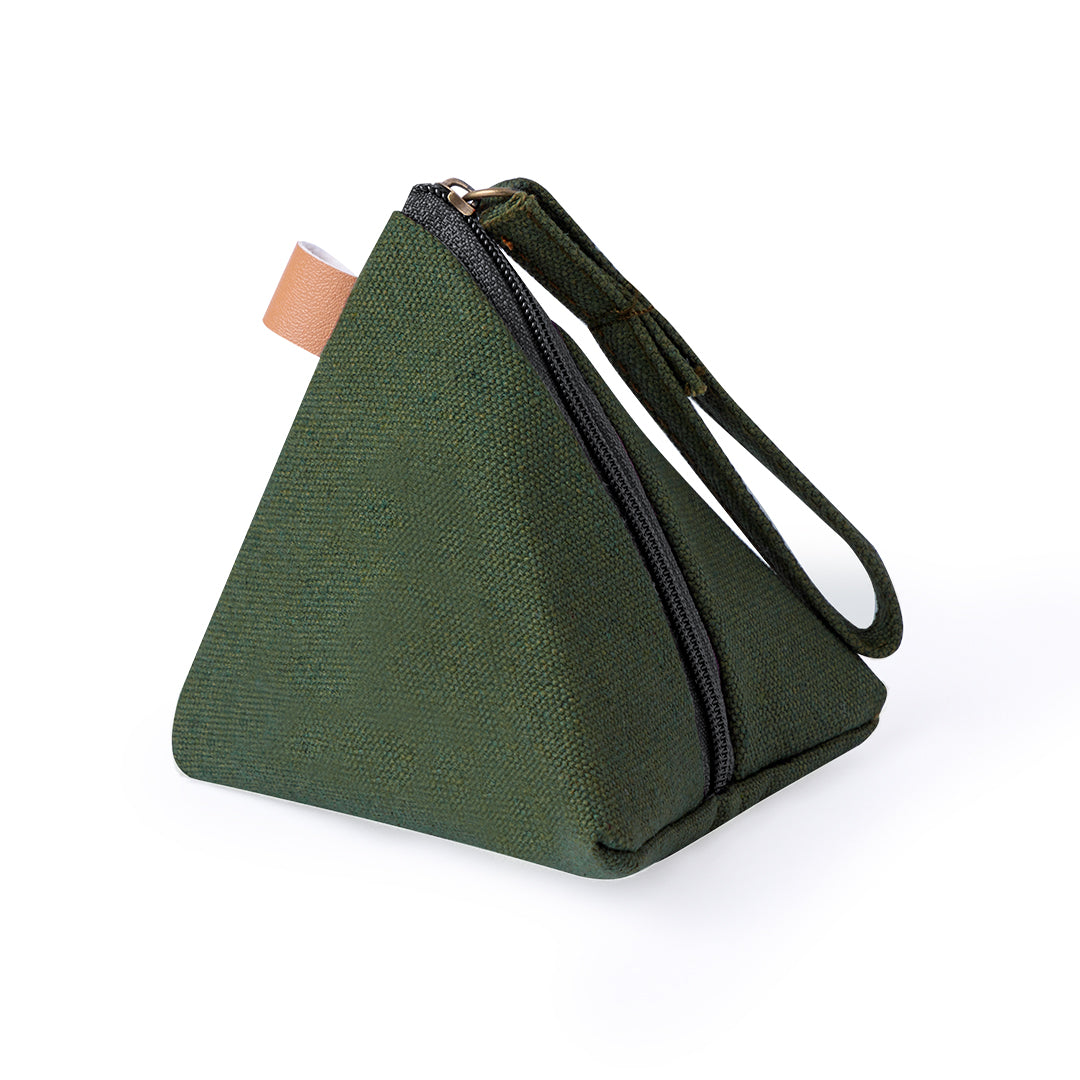 Monedero Zarynix em Canvas Resistente e Design Piramidal