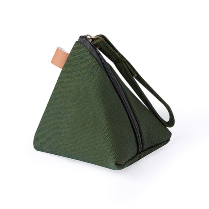Monedero Zarynix em Canvas Resistente e Design Piramidal